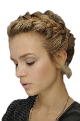 Haarschmuck Haarbänder Headband Hairband geflochten braided Kunsthaar blond