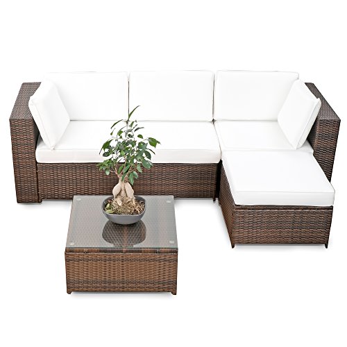Napo Polyrattan Schwarz Gartenmobel Rattan Lounge Gartenset Sitzgruppe